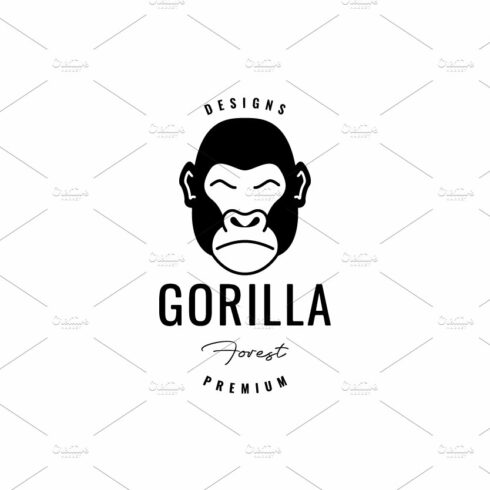 face face gorilla relax logo design cover image.