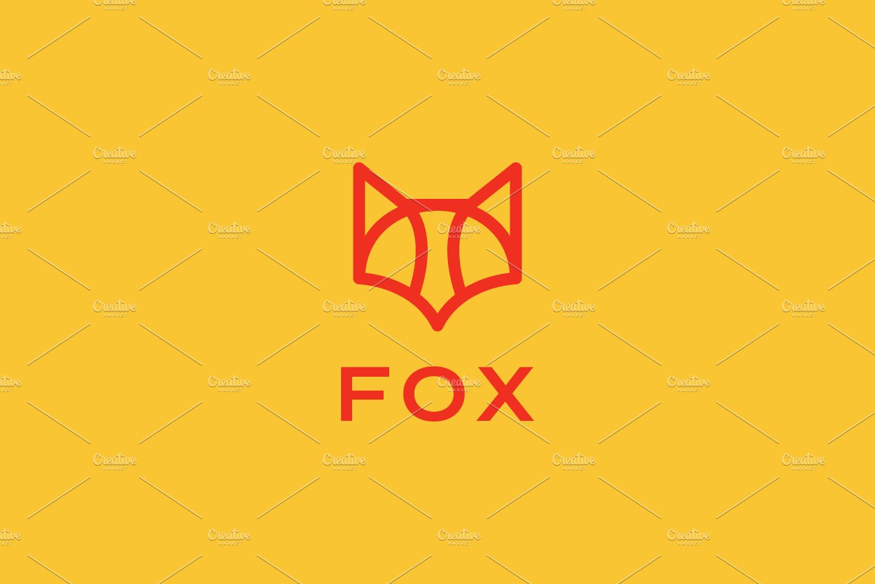 geometric minimal head fox logo cover image.