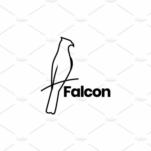 falcon with branch logo design cover image.