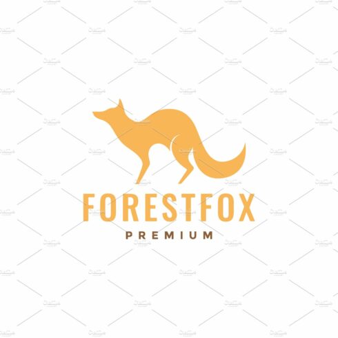 forest fox orange silhouette logo cover image.