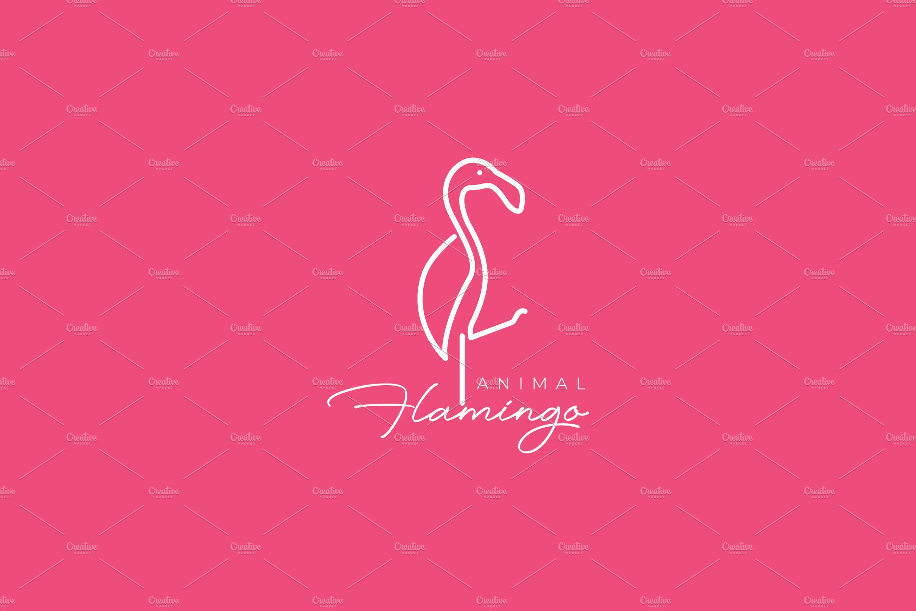 flamingo lake line minimal logo cover image.