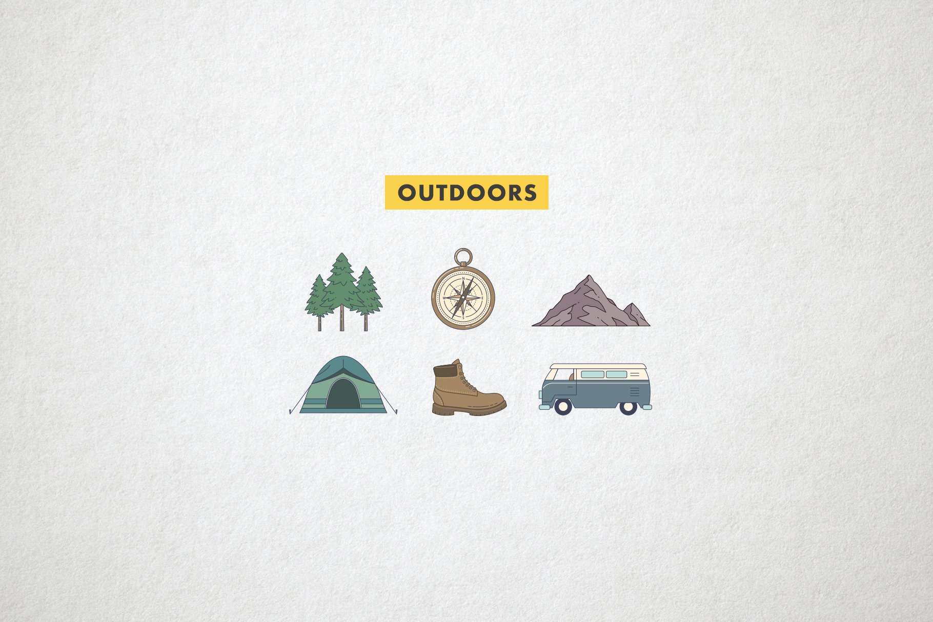 08 colored adventure outdoor icons 667