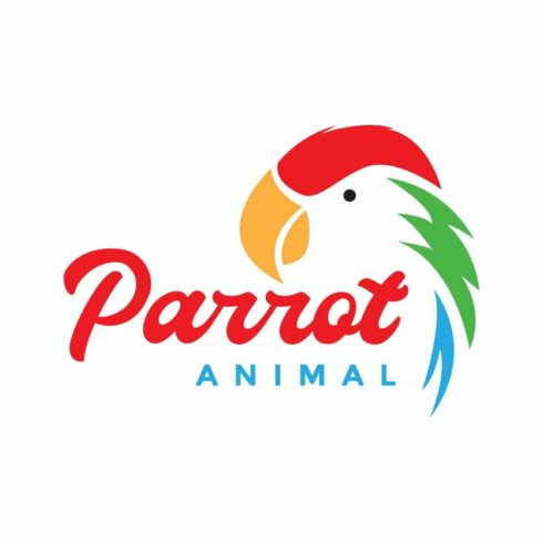 head parrot abstract colorful logo cover image.