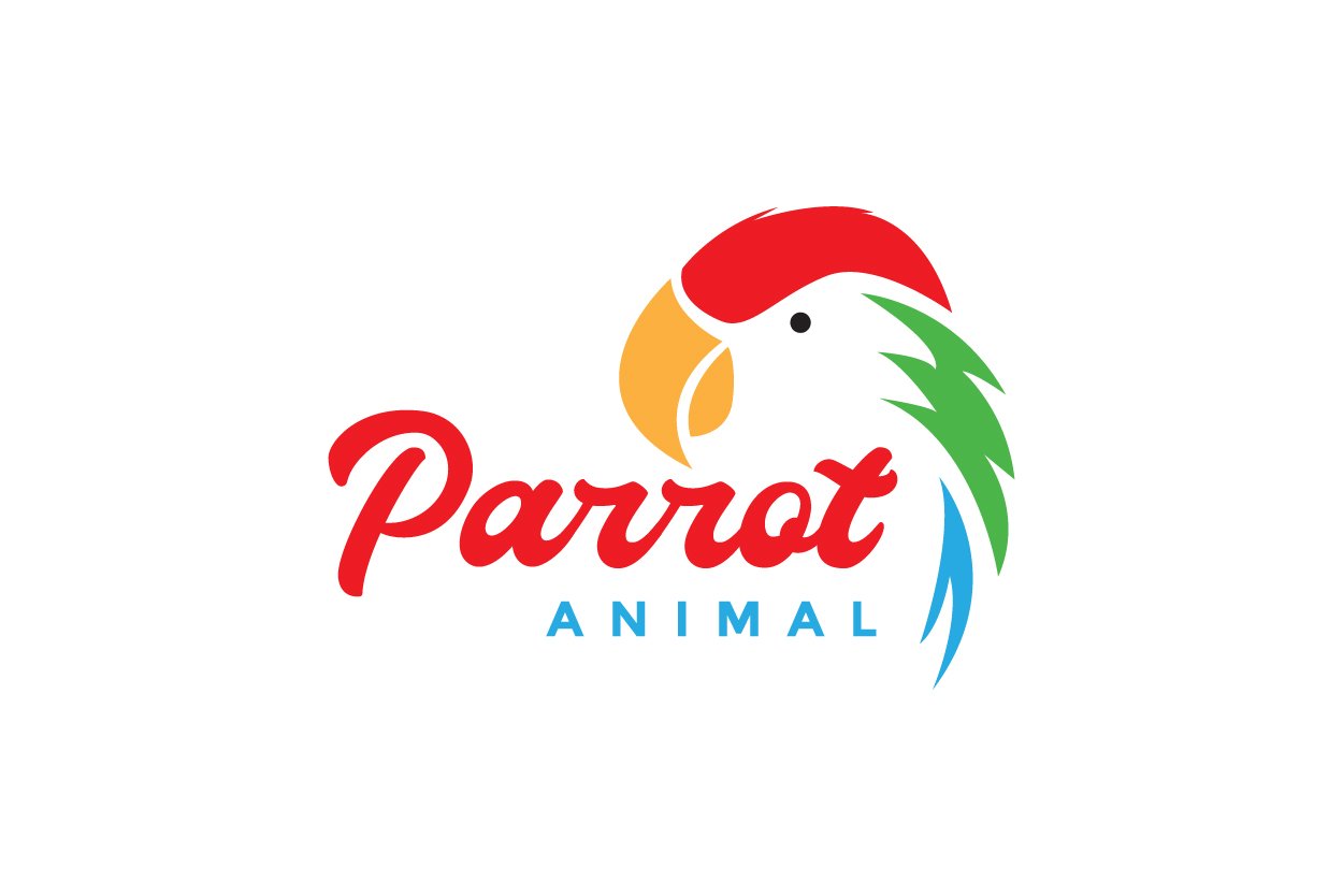 head parrot abstract colorful logo cover image.