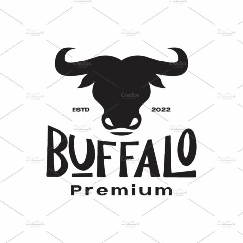 flat head buffalo black vintage logo cover image.