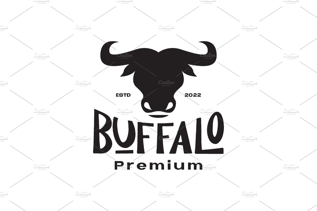 flat head buffalo black vintage logo cover image.