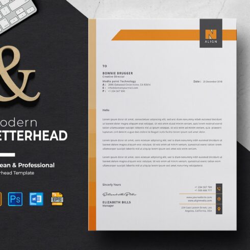 Small Business Letterhead cover image.