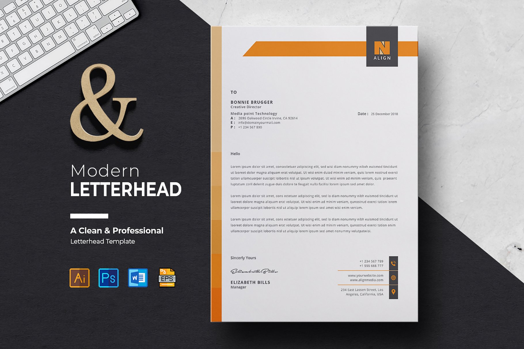 Small Business Letterhead cover image.