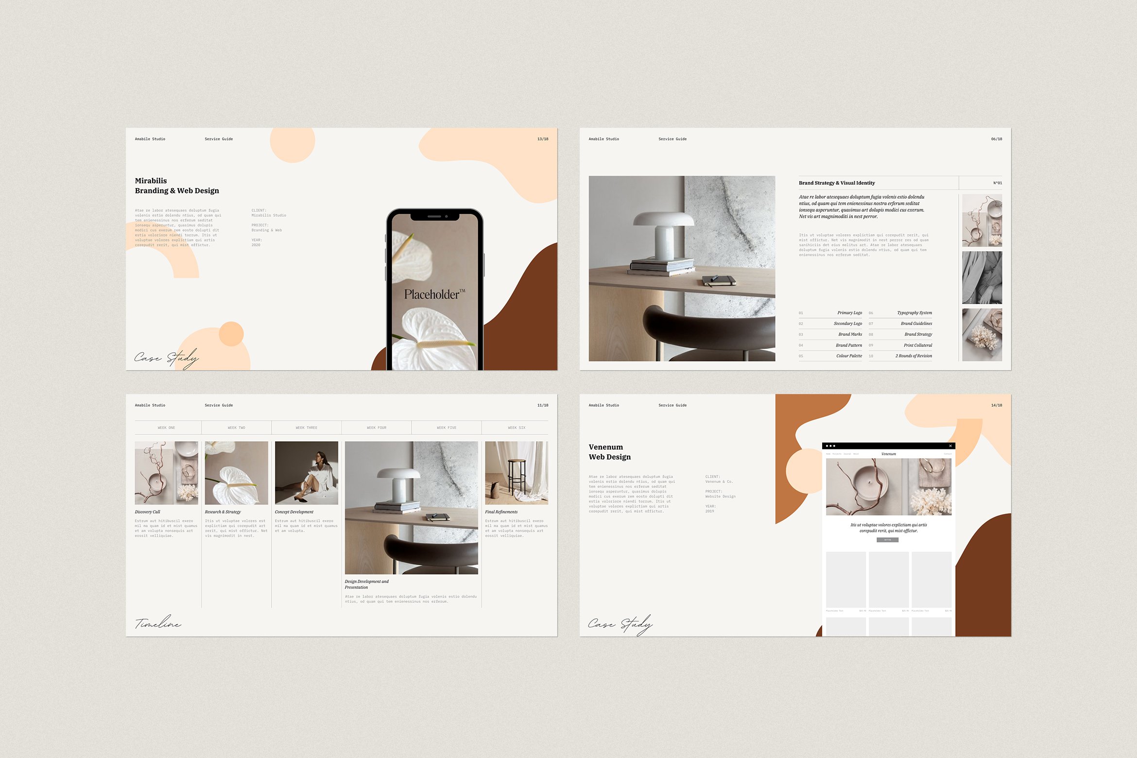 Service Guide Template for Canva preview image.