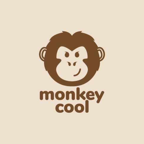 head monkey cartoon cute logo cover image.