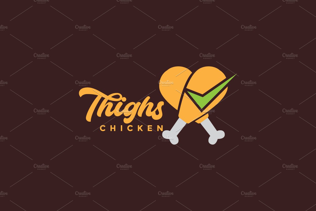 raw thighs chicken good fresh logo cover image.