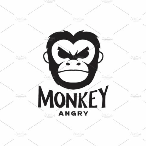 head monkey angry vintage logo cover image.