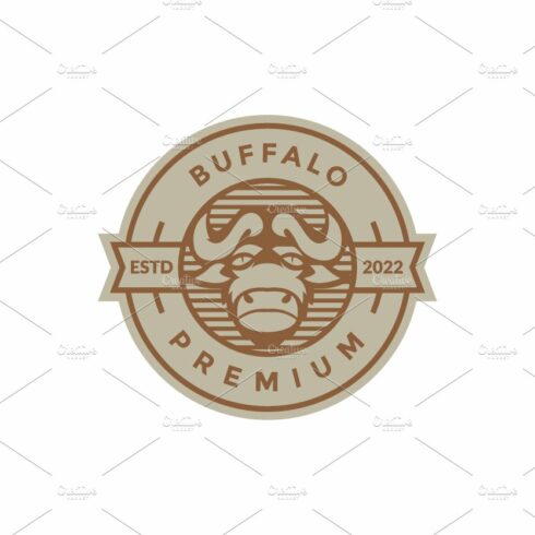badge buffalo livestock cattle logo cover image.