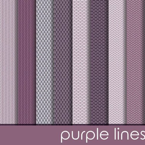 Purple digital paper: PURPLE LINES cover image.