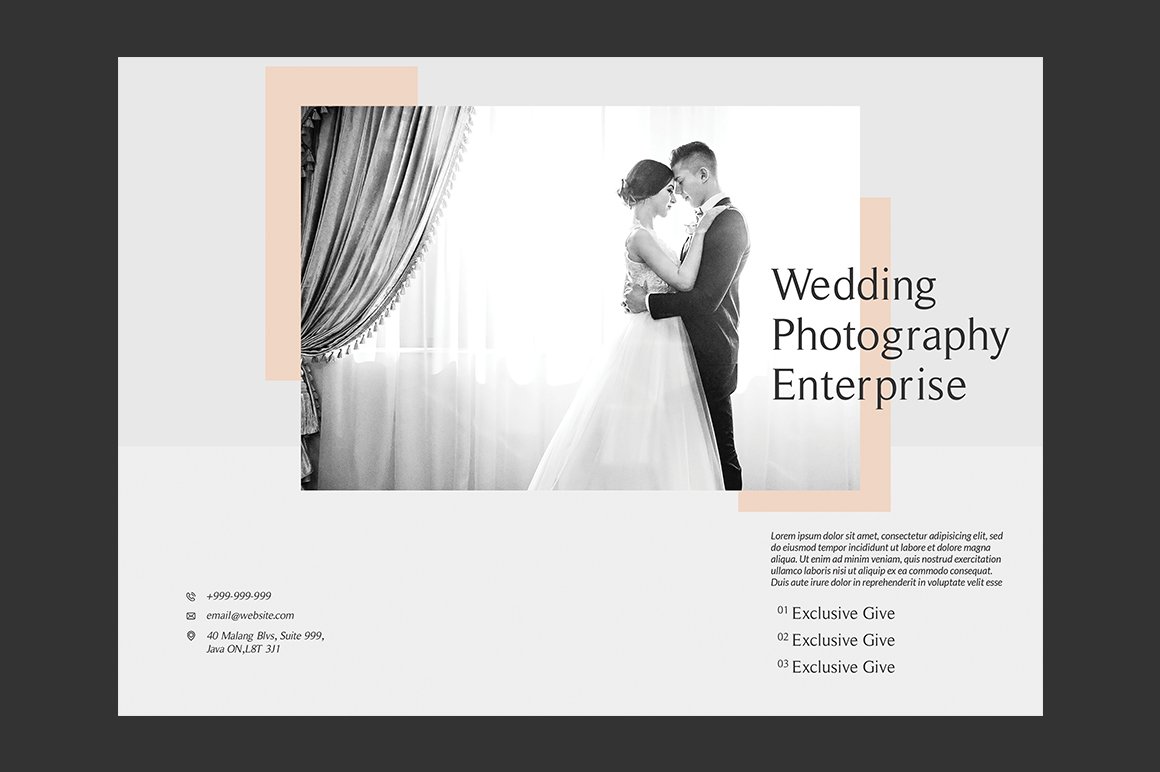 Wedding Photography Brochures preview image.