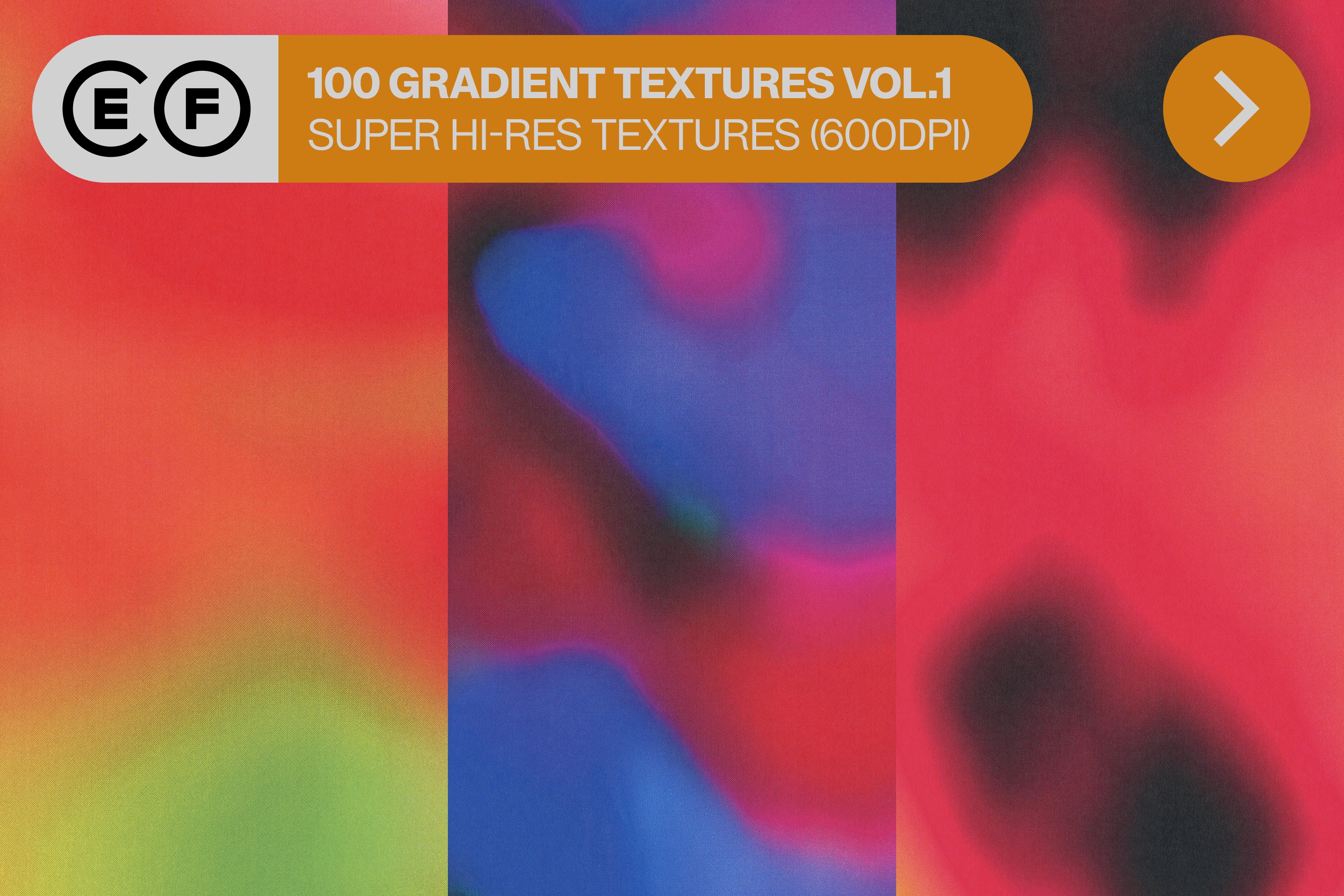 100 GRADIENT TEXTURES VOL.1 cover image.