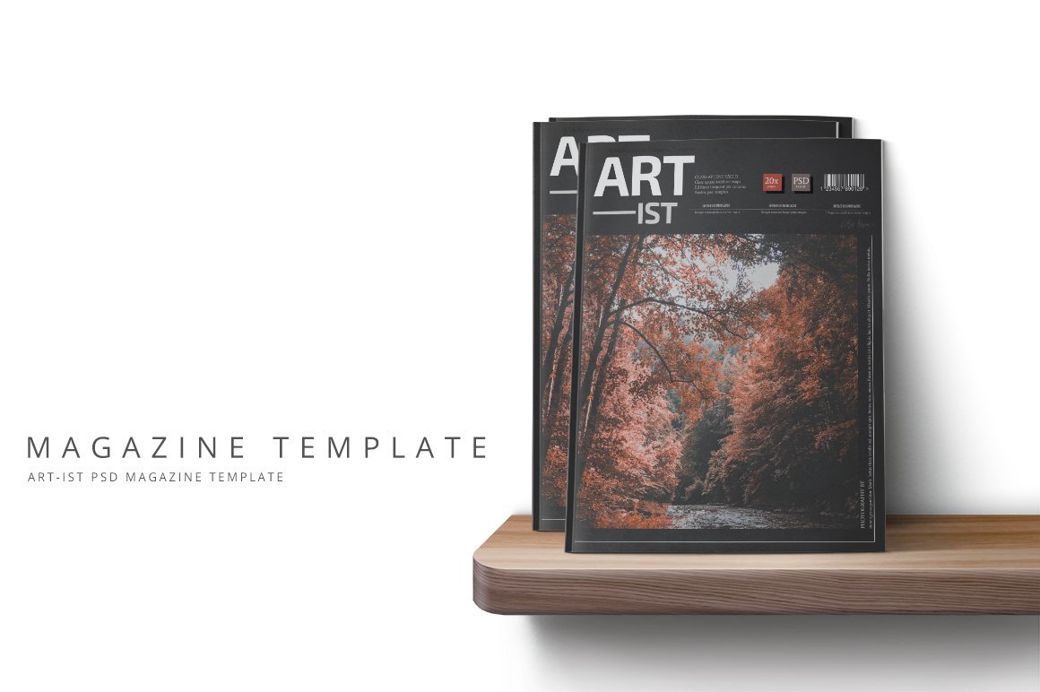 Art-ist Magazine Template Vol.13 preview image.