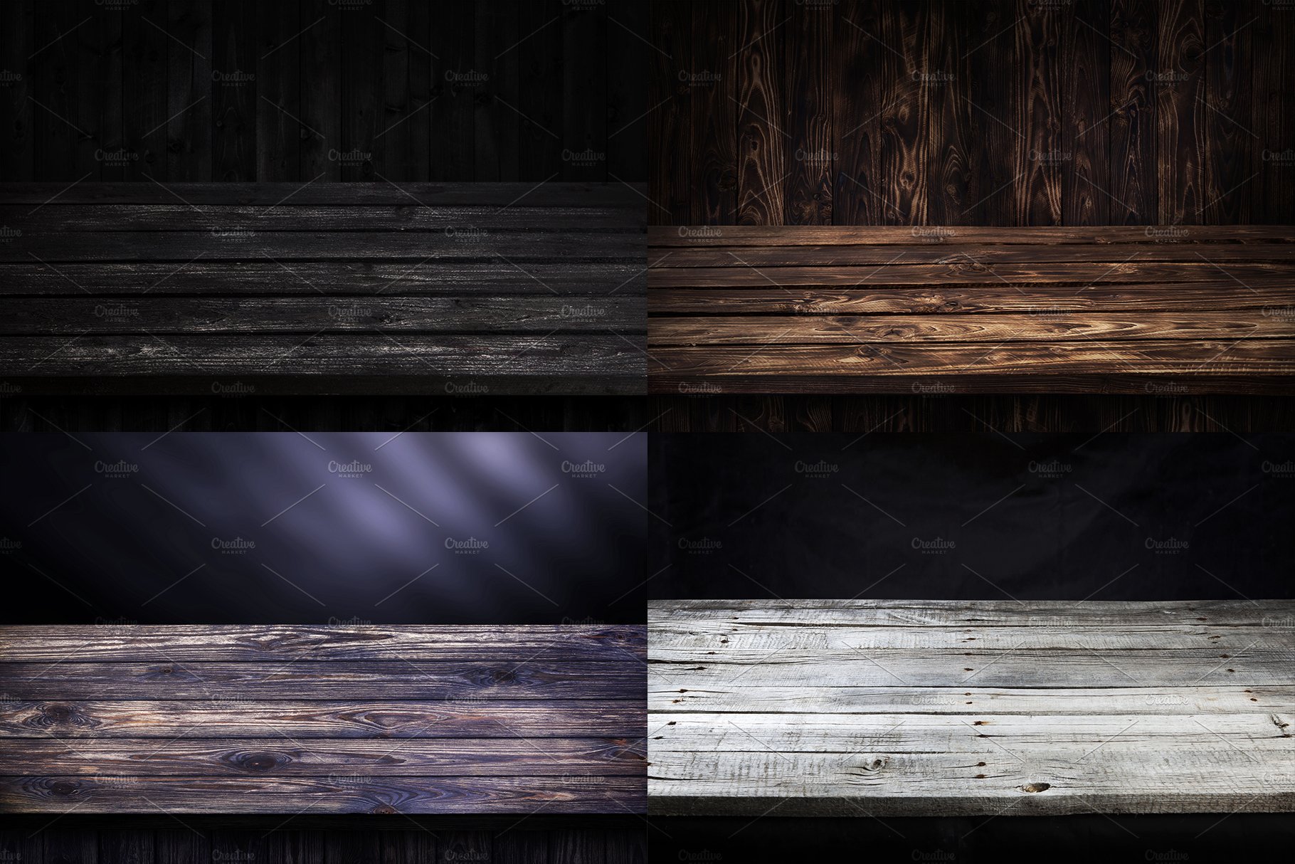Perspective wooden backgrounds preview image.
