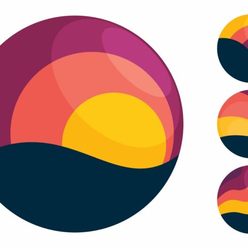 4 sunset icons cover image.