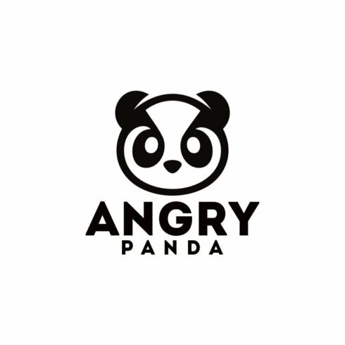 Cute Angry Panda Logo cover image.