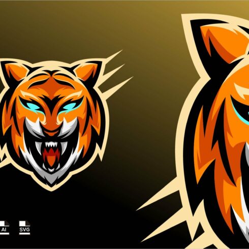 Tiger esport gaming logo cover image.