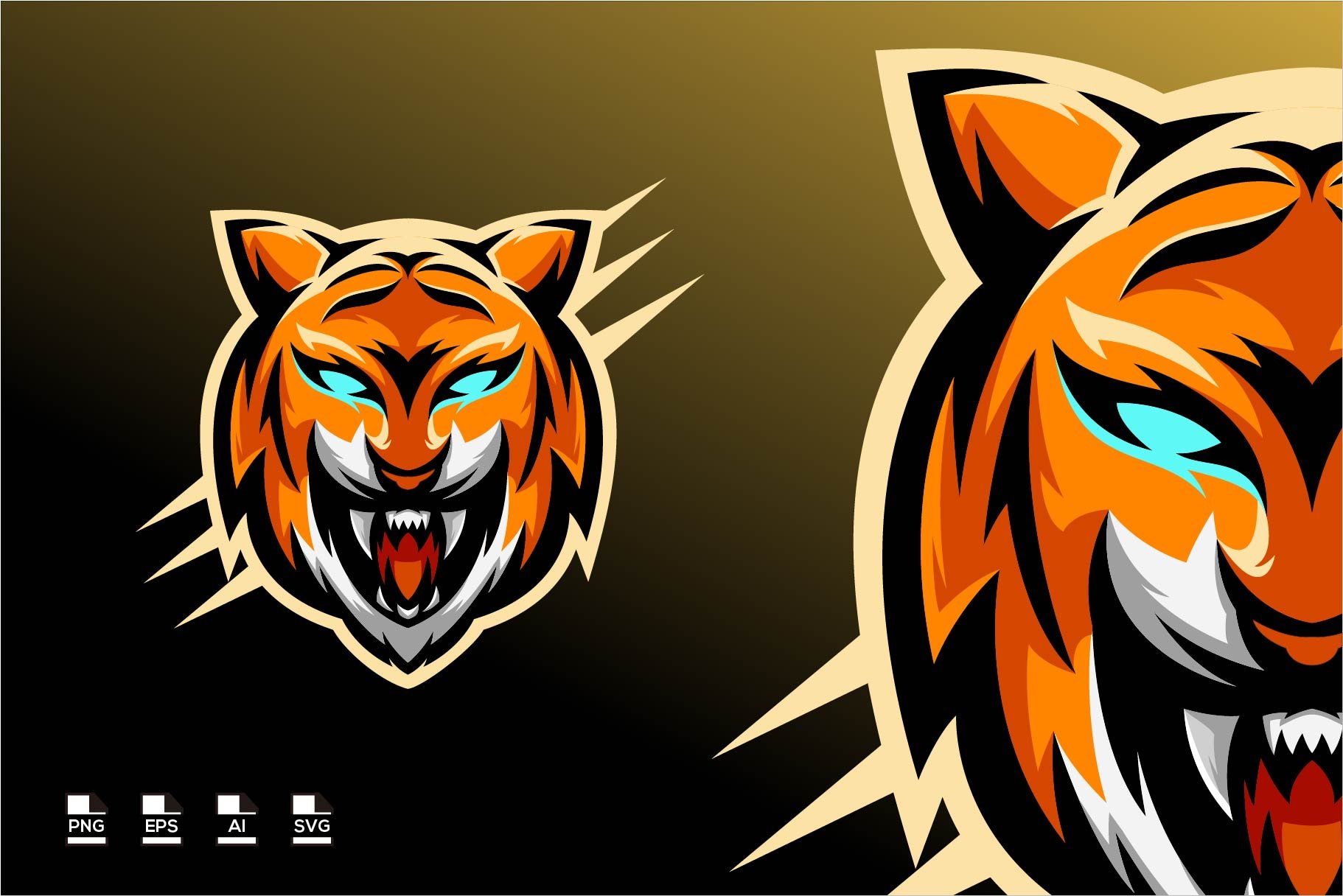 ArtStation - Tiger Gaming Mascot Logo