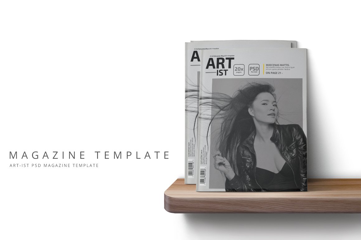 Art-ist Magazine Template Vol.5 preview image.