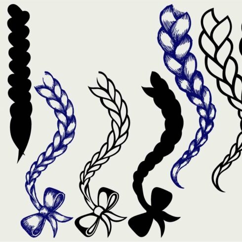Women braid SVG cover image.