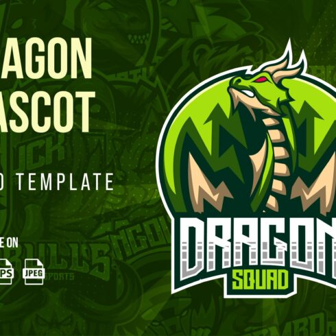 Dragon Esport Mascot Logo cover image.