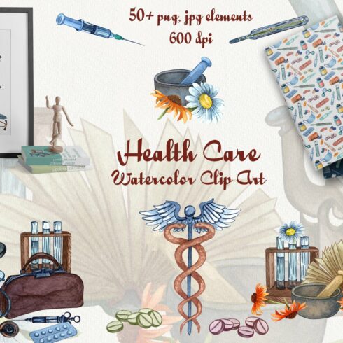 Health Care Watercolor Set cover image.