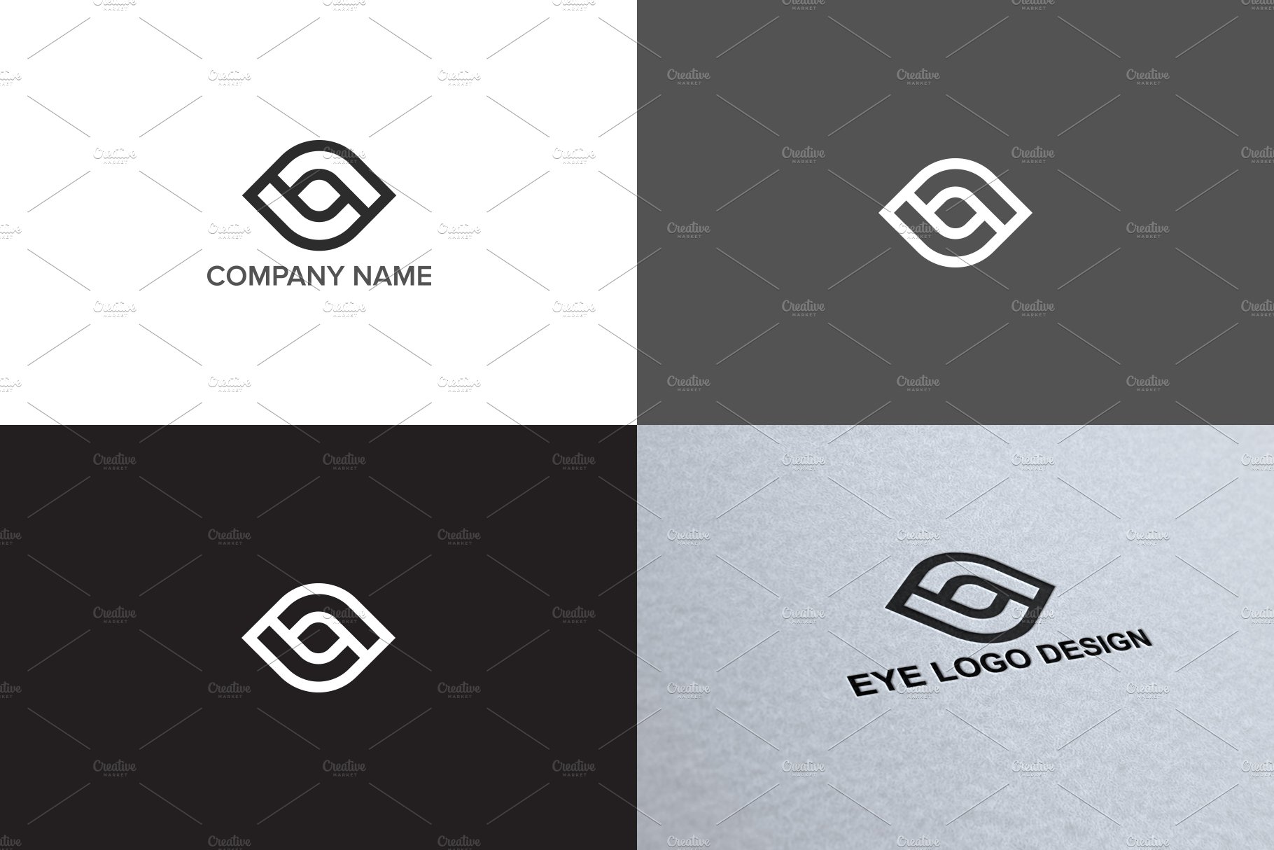 Eye logo design preview image.
