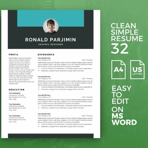 Resume Template 32 cover image.