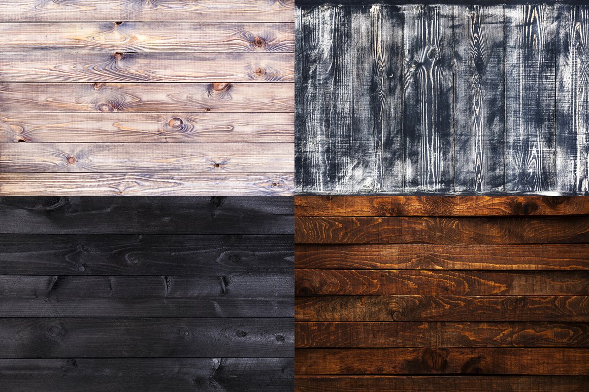 12 different wooden textures preview image.