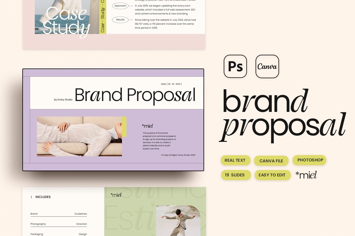 MIEL / Brand Proposal cover image.
