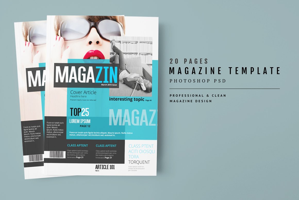 Magazine Template 34 cover image.