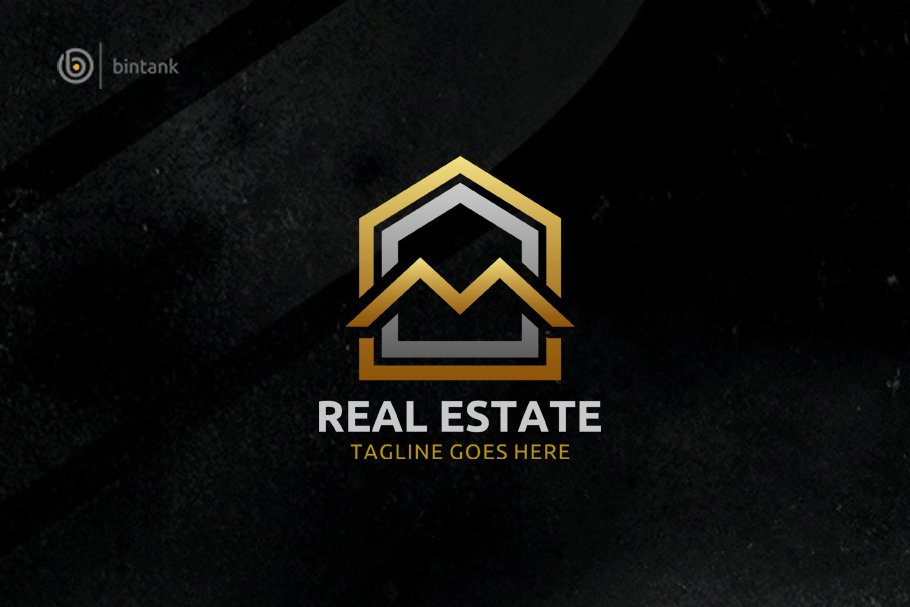 M House - Real Estate Logo cover image.