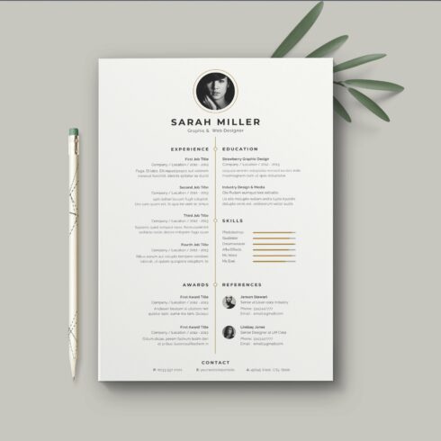 Resume Template cover image.