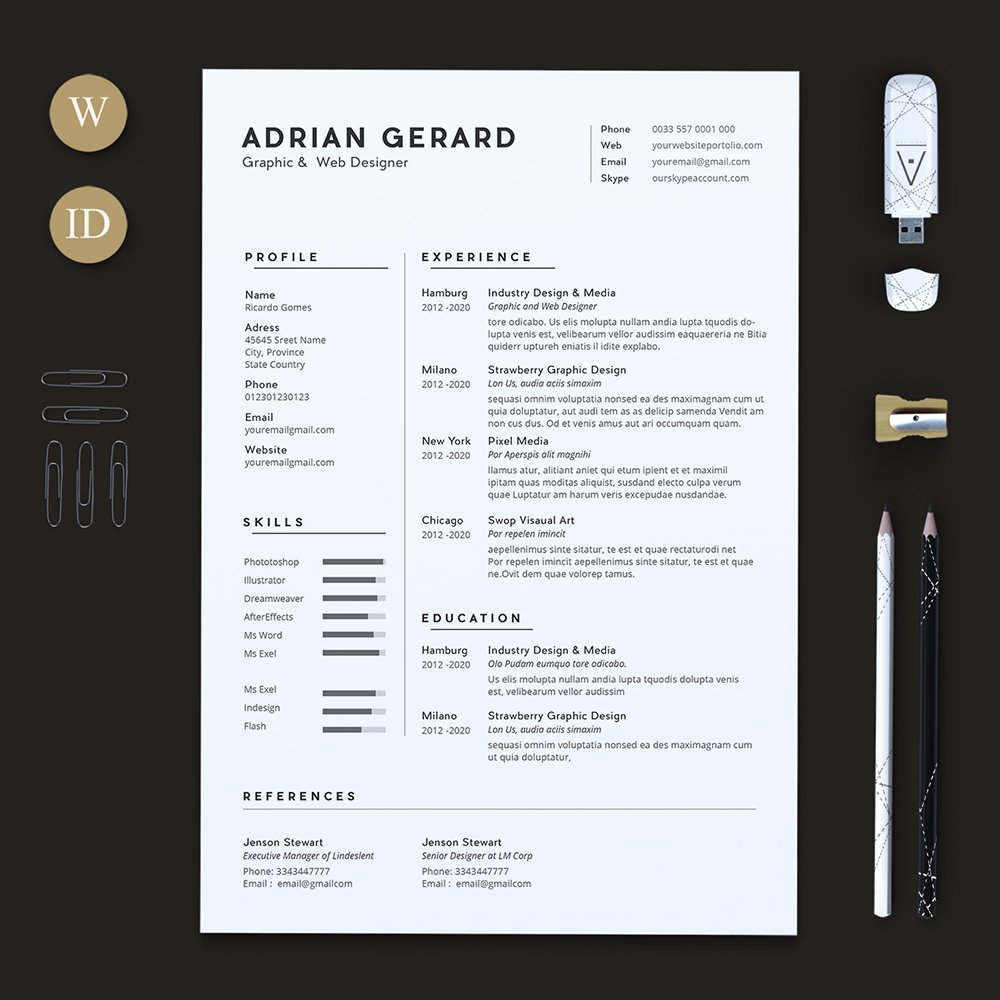 Minimal Resume cover image.