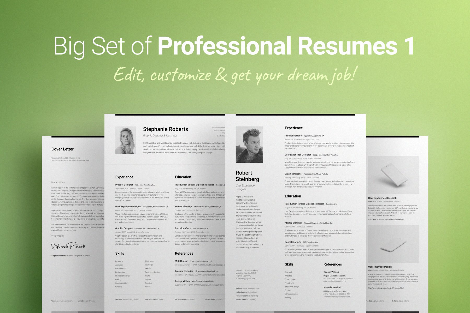 Resume & CV Bundle 1 cover image.