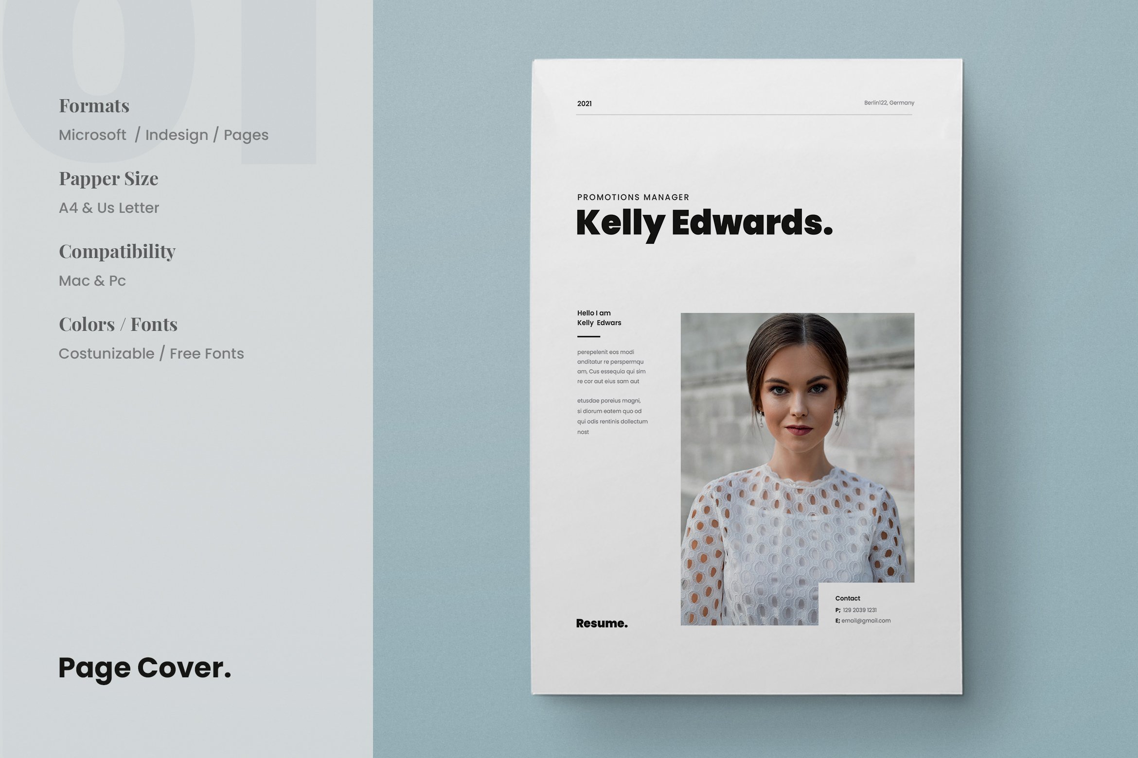 Resume Kelly preview image.