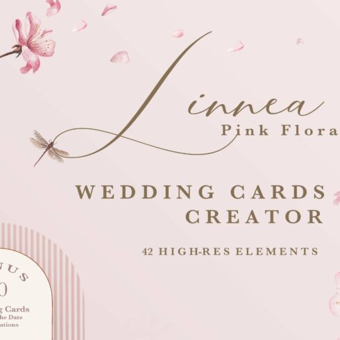 Linnea (Pink Wedding Card Creator) cover image.