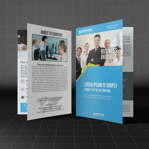 Business Brochure Bifold Template cover image.