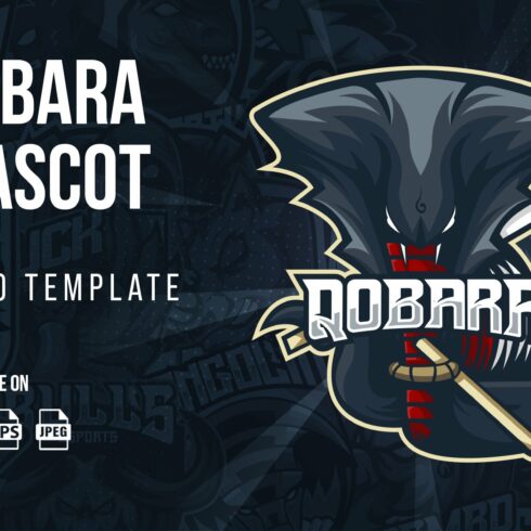 Qobara Esport Mascot Logo cover image.