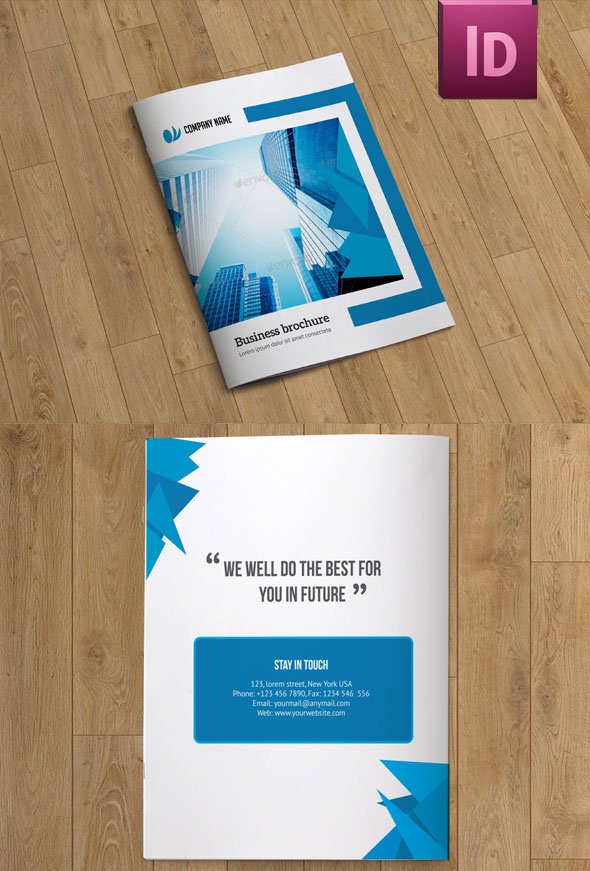 InDesign Business Brochure - V47 cover image.