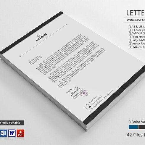 Letterhead cover image.