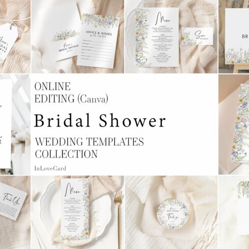 Wildflower Bridal Shower Templates cover image.