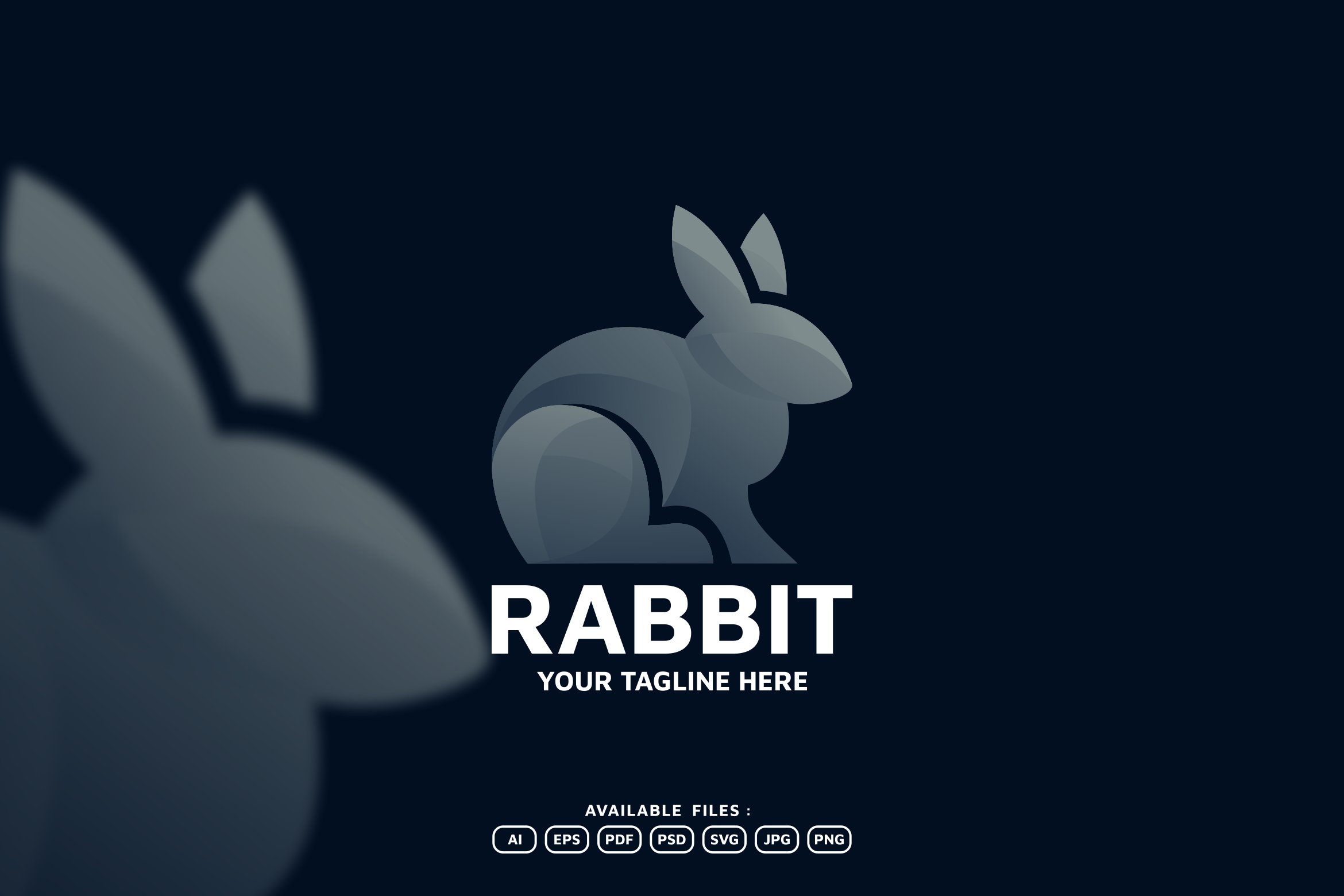 RABBIT LOGO TEMPLATE preview image.
