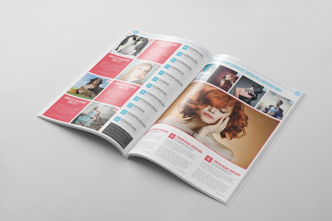 Magazine Template 18 preview image.