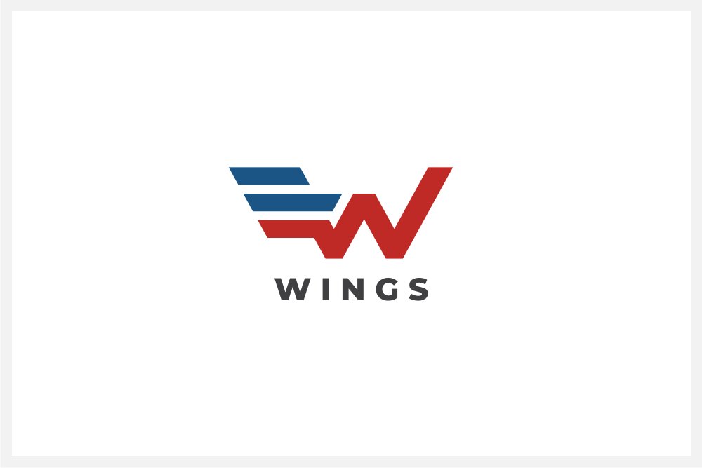 Wings - Letter W Logo Template cover image.