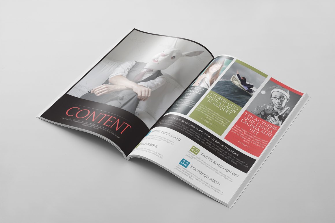 Magazine Template 28 preview image.
